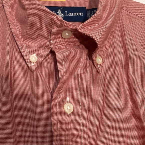 Polo Ralph Lauren Yarmouth Style pleated cuff men’s Large 15 1/2 32/33 blue lab - Picture 4 of 7